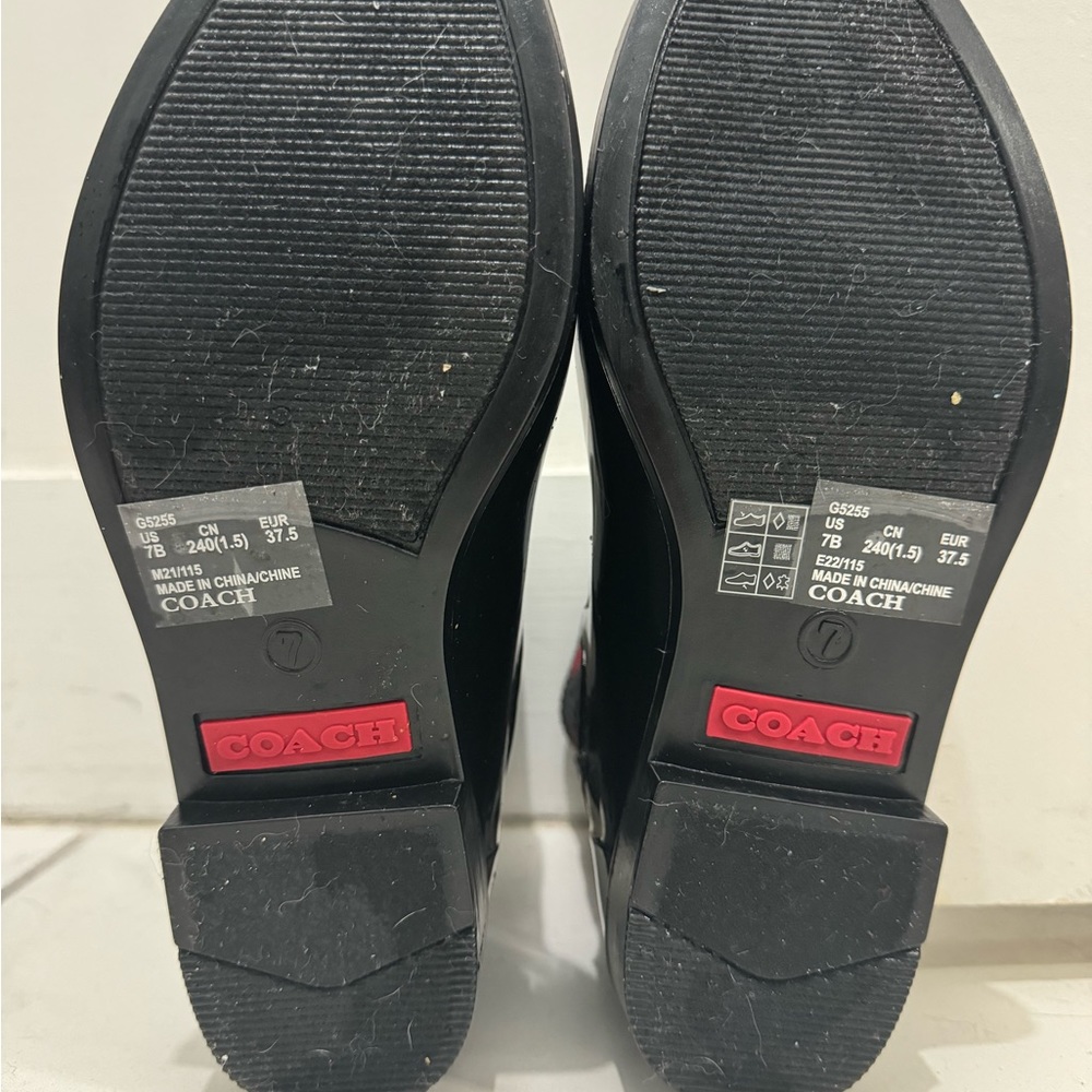 Nwot Patent black coach boots. - Picture 2 of 7
